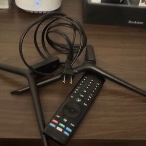 Vizio Black Media Remote with Power Cord and TV Stands